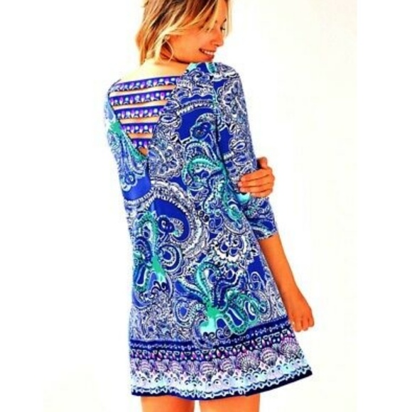 Lilly Pulitzer Ophelia Dress Coastal Blue - Picture 3 of 5